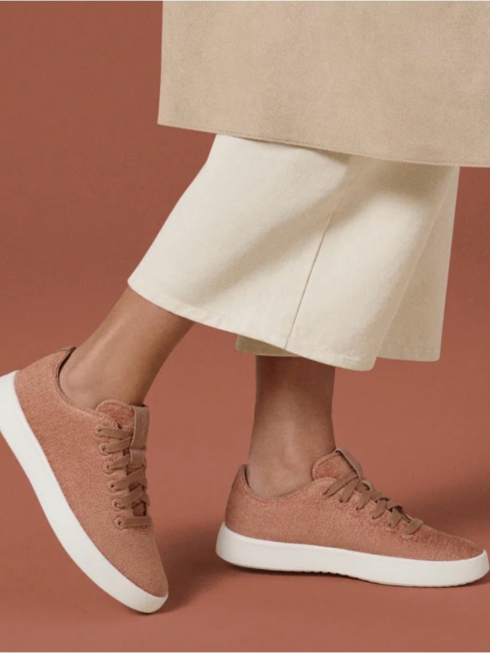 Allbirds Women's Cruiser Velvet in Sienna Blush with White Sole